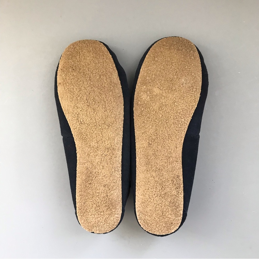 Urban Outfitters Minnetonka Cally Faux Suede Slip On Sherpa Moccasin Blue 11 - Picture 10 of 10